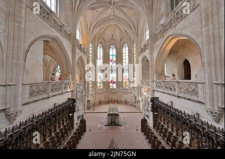 Das prächtige königliche Kloster von Brou, Bourg-en-Bresse FR Stockfoto