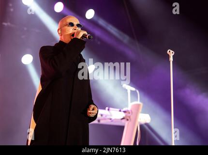 Die Human League auf der Bühne beim Lets Rock Festival Liverpool 2022 Stockfoto