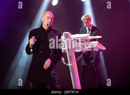 Die Human League auf der Bühne beim Lets Rock Festival Liverpool 2022 Stockfoto