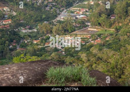 Der Schildkrötensteinpfad in Teresópolis Stockfoto