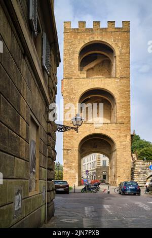 Porta San Niccolò Florenz Italien Stockfoto