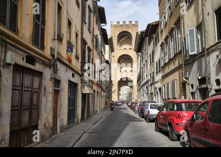 Porta San Niccolò Florenz Italien Stockfoto