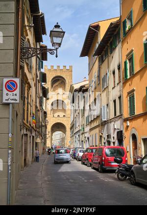 Porta San Niccolò Florenz Italien Stockfoto