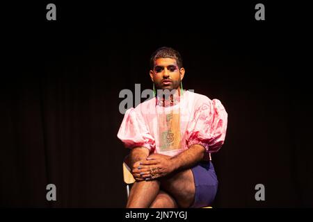 Edinburgh. Schottland, Großbritannien. 9. August 2022. Fotocall ALOK bei Traverse. Alok wird vom 9.. Bis 21.. August in Traverse auftreten. Pic Credit: Pako Mera/Alamy Live News Stockfoto