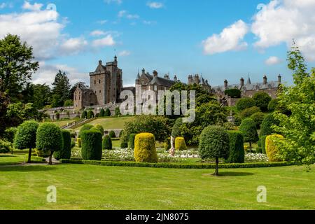 Drummond Castle and Gardens, Crieff, Perthshire, Schottland Stockfoto