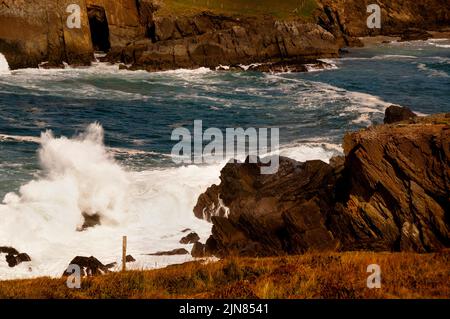 Dunmore Head Landzunge und der westlichste Punkt Irlands auf der Dingle-Halbinsel. Stockfoto