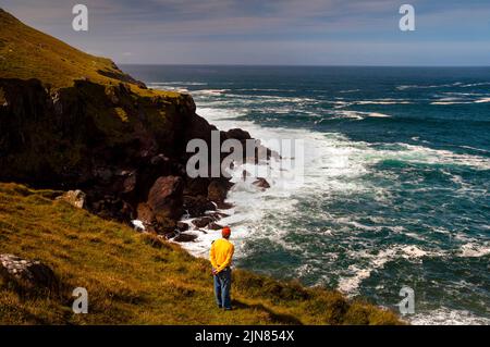 Dunmore Head Landzunge und der westlichste Punkt Irlands auf der Dingle-Halbinsel. Stockfoto