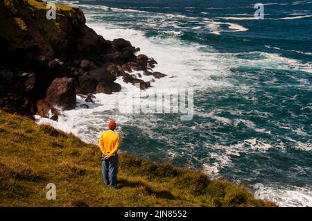 Dunmore Head Landzunge und der westlichste Punkt Irlands auf der Dingle-Halbinsel. Stockfoto