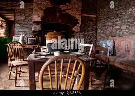 Irisches Steinhackenmuseum auf der Dingle-Halbinsel in Irland. Stockfoto