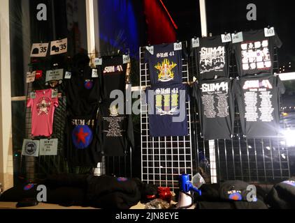 Anaheim, Kalifornien, USA 6.. August 2022 SUM 41 Merchandise on the Blame Canada Tour im House of Blues am 6. August 2022 in Anaheim, Kalifornien, USA. Foto von Barry King/Alamy Stockfoto Stockfoto