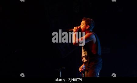 Anaheim, Kalifornien, USA 6.. August 2022 Simple Plan treten am 6. August 2022 in Anaheim, Kalifornien, USA, auf der Blame Canada Tour im House of Blues auf. Foto von Barry King/Alamy Stockfoto Stockfoto