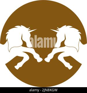 Fliegendes Pferd Symbol Vektor Illustration Design Stock Vektor