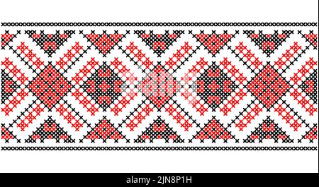 Vektor-Illustration der ukrainischen Folk nahtlose Muster Ornament. Ethnisches Ornament. Stock Vektor