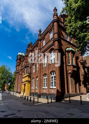 Norwich University of the Arts, St. George's Building. Das Gebäude, das früher das Norwich Technical Institute war, wurde 1899 eröffnet. NUA Norwich. Stockfoto