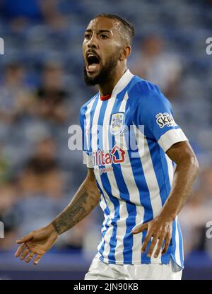 Sorba Thomas von Huddersfield Town während des Carabao Cups, erster Runde im John Smith's Stadium, Huddersfield. Bilddatum: Dienstag, 9. August 2022. Stockfoto