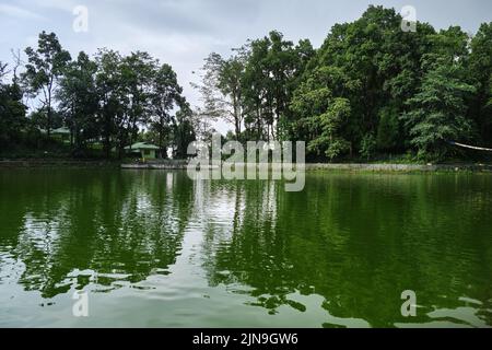 20. Juni 2022, Indien. Aritar Lake (Ghati-Tso) oder Lampokhari Lake im East Sikkim Bezirk des indischen Staates Sikkim. Stockfoto