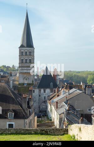 Frankreich, Nievre, Loire-Tal, La Charite sur Loire, Notre-Dame de La Charité-sur-Loire Benediktiner-Priorat, Prioratenkirche, die zum Weltkulturerbe der UNESCO gehört Stockfoto