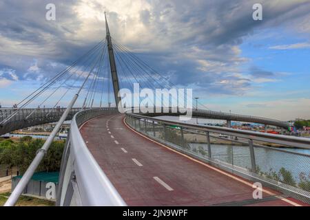 Ponte del Mare, Pescara, Abruzzen, Italien Stockfoto