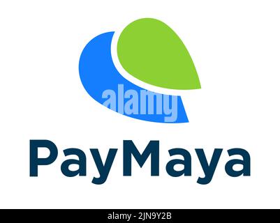 POLEN, BRESLAU - 22. JULI 2022: Symbol der PayMaya-Zahlungsmethode mit einer elektronischen Geldbörse. Vektorversion für Websites, Anwendungen und Anwendungen Stock Vektor