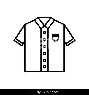 Schule Uniformen Symbol. Symbol im Zusammenhang mit Bildung. Linie Symbol Stil. Einfaches Design bearbeitbar Stock Vektor