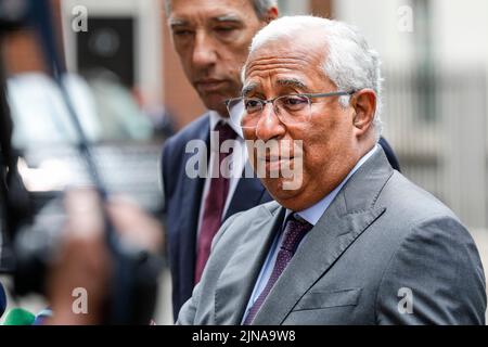 António Costa, Premierminister von Portugal, offizieller Besuch in London, Nahaufnahme Stockfoto