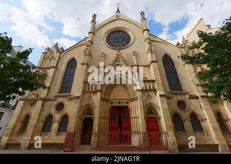 Saint-Eugene-Sainte-Cecile ist eine römisch-katholische Kirche im Pariser Bezirk 9.. Frankreich. Stockfoto