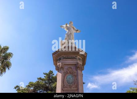 Zacatecas, Mexiko, farbenfrohe koloniale Straßen in der Altstadt in der Nähe der zentralen Kathedrale. Stockfoto