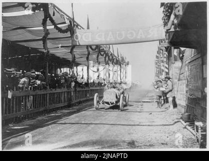 Targa-Florio Rennen in Italien, 18. Mai 1908. Porporato beendete vierte in einer Berliet Stockfoto