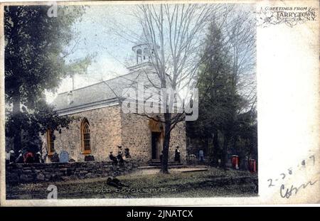 Tarrytown Old Dutch Church Stockfoto