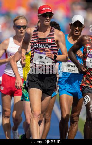 Evan Dunfee aus Kanada, der am 7.. August 20 im Commonwealth Games im Alexander Stadium, Birmingham, England, beim Men’s Walk 10.000m Finale antritt Stockfoto