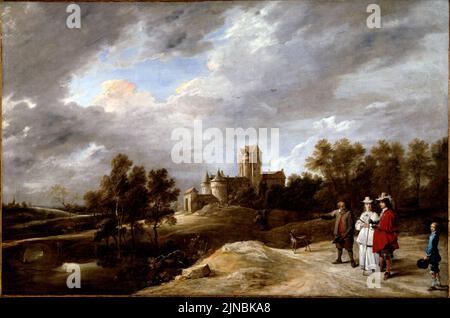 Teniers, David der Jüngere - EIN Schloss und seine Besitzer Stockfoto