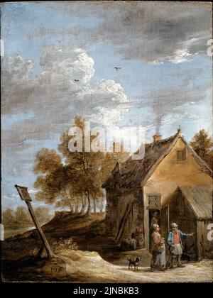 Teniers, David der Jüngere - EINE Hütte Stockfoto