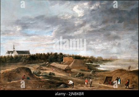 Teniers, David der Jüngere - Ziegelmacher in der Nähe von Hemiksem Stockfoto