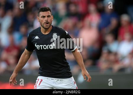 EINDHOVEN - Kevin Volland von AS Monaco während des dritten Qualifikationsspiel der UEFA Champions League zwischen PSV Eindhoven und AS Monaco am 9. August 2022 im Phillips Stadium in Eindhoven, Niederlande. ANP | Dutch Height | JEROEN PUTMANS Stockfoto