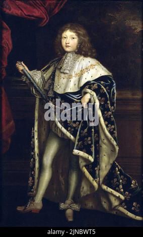 Testelin - Louis XIV als Kind in Krönung Kleid (Versailles) Stockfoto