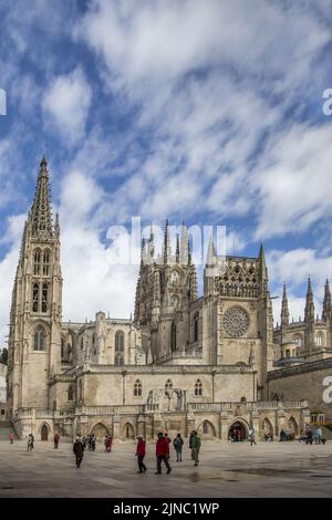 Die Kathedrale der Heiligen Maria von Burgos, Spanien, Stockfoto