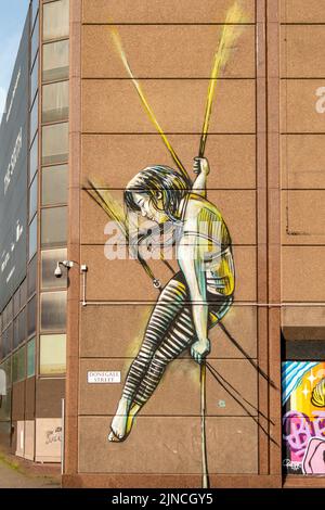 Street Art, Donegall St, Belfast, Nordirland Stockfoto