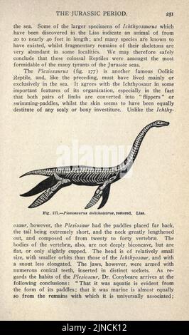Die alte Lebensgeschichte der Erde (Seite 251) Stockfoto