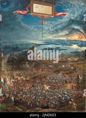 Alexanderschlacht bei Issus (von Albrecht Altdorfer, 1529) - Alte Pinakothek, München Stockfoto