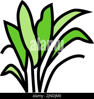 amazon Schwert Farbe Symbol Vektor Illustration Stock Vektor