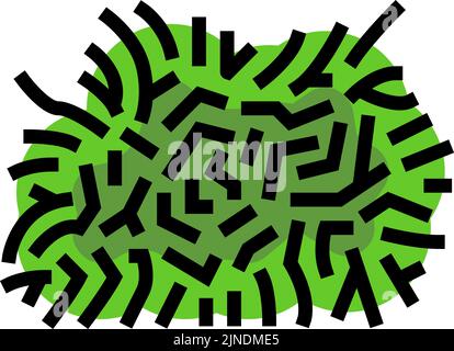 java MOSS Farbe Symbol Vektor Illustration Stock Vektor