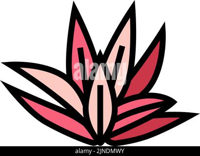 cryptocoryne wendttii Farbe Symbol Vektor Illustration Stock Vektor