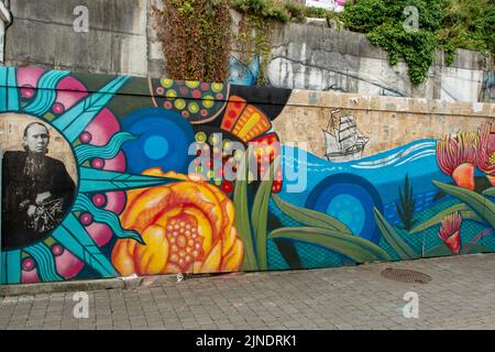 Street Art in Saint Kierans Street, Kilkenny, Co. Kilkenny, Irland Stockfoto