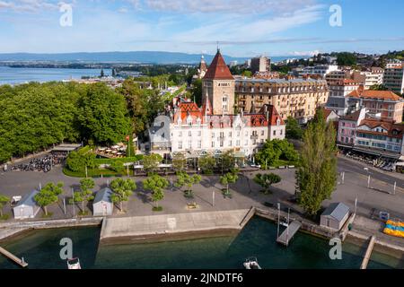 Château d'Ouchy, Lausanne, Schweiz Stockfoto