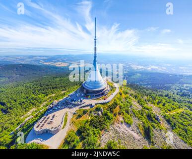 Jested Mountain Hotel von oben Stockfoto