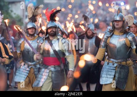 Vivat Vasa 2022 Schlacht bei zwei Vasas 1626 Nachstellung in Gniew, Polen. August 6. 2022 © Wojciech Strozyk / Alamy Stock Photo *** Ortsüberschrift *** Stockfoto