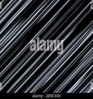 Diagonal Striped Glowing Lines Neonstreifen mit hellen, farbenfrohen, abstrakten Bewegungs- und Geschwindigkeitslinien auf schwarzem Hintergrund für Tapeten Stockfoto
