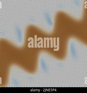 Moderne stilvolle Halbton-Textur mit Random Multicolored Size Kreisen und Ringen als chaotisches Mosaik-Muster wie verschwommener Hintergrund für Tapeten Stockfoto