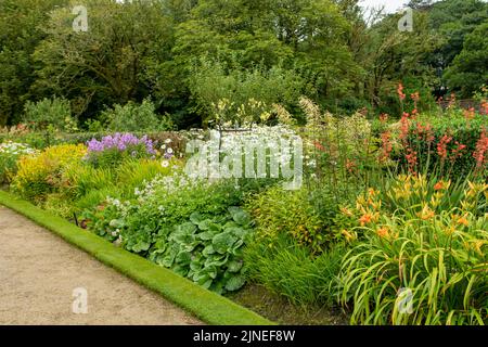 Walled Garden in Kylemore Abbey, Kylemore, Co. Galway, Irland Stockfoto