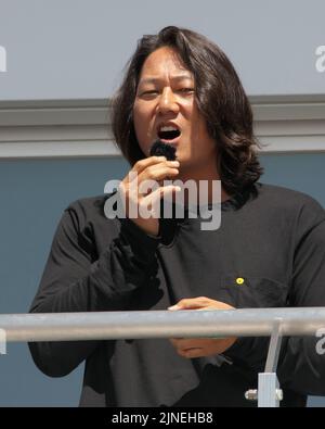 Oyama, Japan. 11. August 2022. Schauspieler Sung Kang nimmt an der FUELFEST, Japan, Teil. Foto von Keizo Mori/UPI Credit: UPI/Alamy Live News Stockfoto